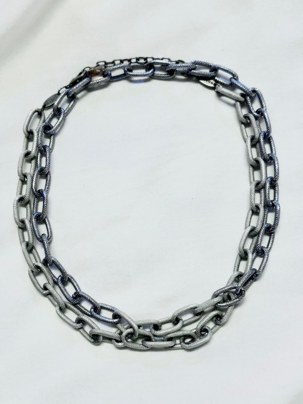 Sabika Convertible Ombré Long Chain Necklace Gunmetal Gray
